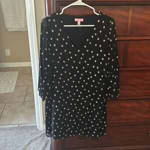 Lily Pulitzer Black and Gold dress